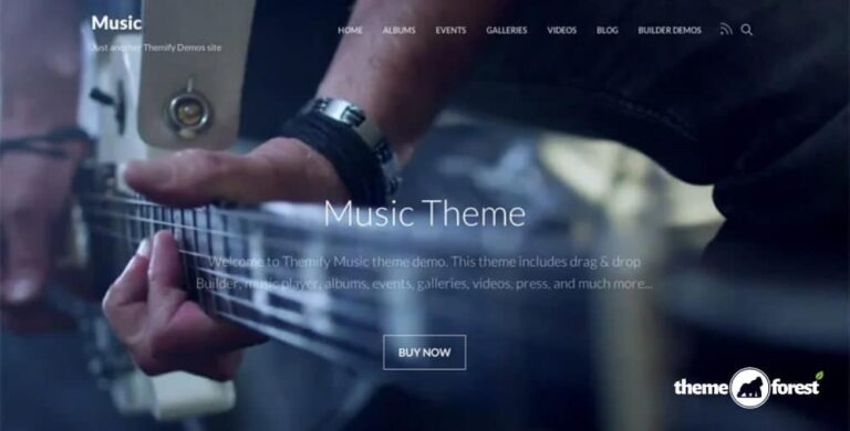 Themify Music WordPress Theme + Activation 7.5.7