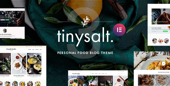 TinySalt Theme – Personal Food Blog WordPress Theme 3.8.0
