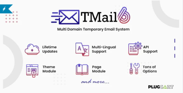 TMail - Multi Domain Temporary Email System 7.7