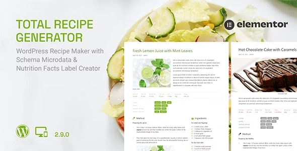 Total Recipe Generator - WordPress Recipe Maker with Schema and Nutrition Facts (Elementor addon) 3.1.0