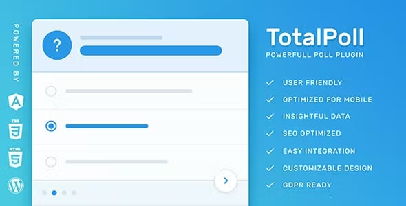 TotalPoll Pro – Responsive WordPress Poll Plugin 4.12.0