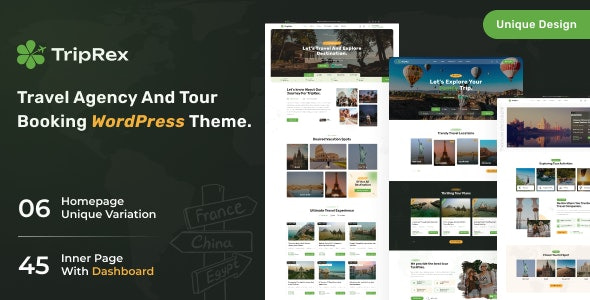 TripRex Theme - Travel Agency and Tour Booking WordPress Theme 1.1.0