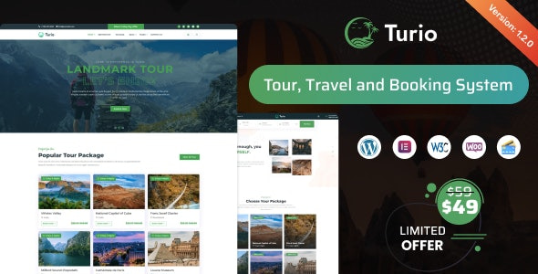 Turio Theme - Tour and Travel WordPress Theme Tourism Agency 1.5.0