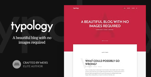 Typology Theme - Minimalist Blog & Text Based Theme for WordPress 1.7.6