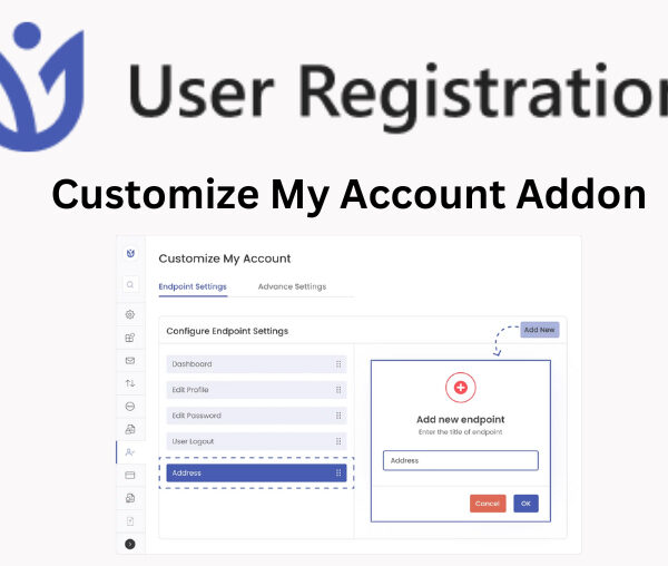 User Registration Customize My Account Addon 1.2.12