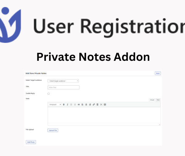 User Registration Private Notes Addon 1.0.14