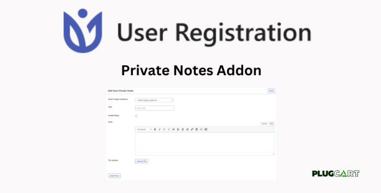 User Registration Private Notes Addon 1.0.14