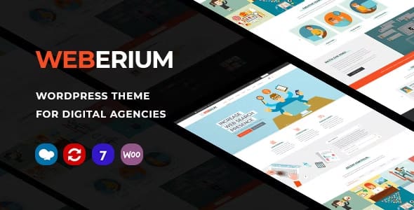 Weberium Theme | Responsive WordPress Theme Tailored for Digital Agencies 1.30