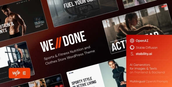Welldone Theme - Sports Store WordPress Theme 2.2.4