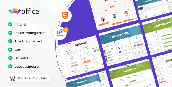 Woffice Theme - Intranet, Extranet & Project Management WordPress Theme 5.4.33
