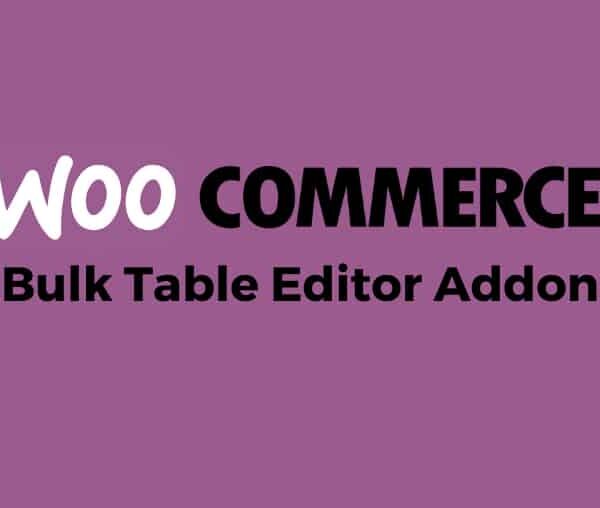 Woocommerce Bulk Table Editor Addon 2.5.15