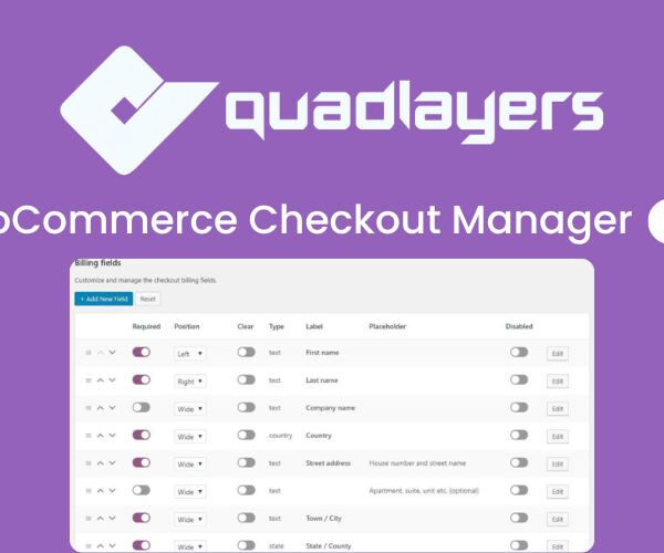 WooCommerce Checkout Manager PRO – Quadlayers 7.6.2