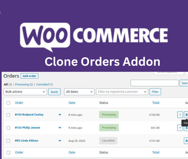 WooCommerce Clone Orders Addon 1.5.9