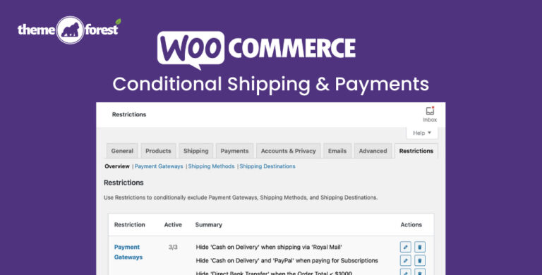 WooCommerce Conditional Shipping & Payments 3.0.4