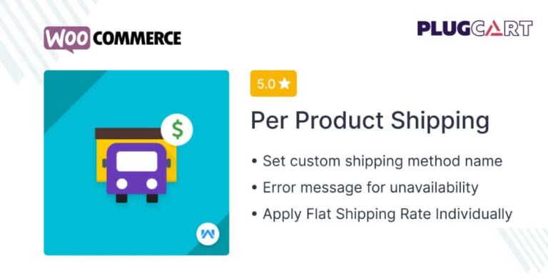 WooCommerce Shipping Per Product – Extension 2.6.1