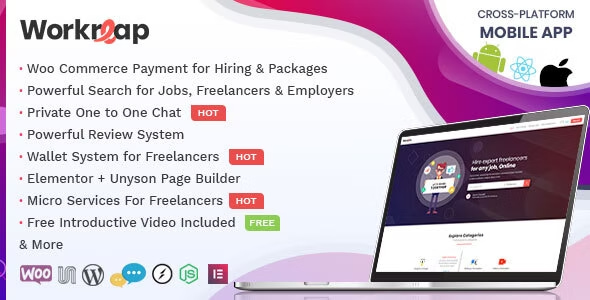 Workreap Theme - Freelance Marketplace and Directory WordPress Theme 3.4.1