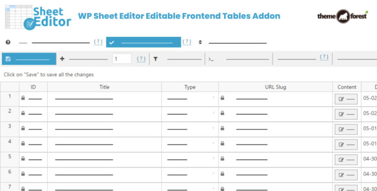 WP Sheet Editor Editable Frontend Tables Addon 2.4.45
