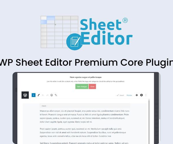 WP Sheet Editor Premium – Core Plugin 2.26.1