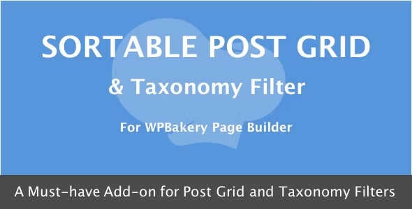 WPBakery Page Builder - Sortable Grid & Taxonomy filter 3.1.0