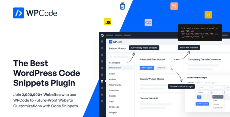 WPCode Pro – The Best WordPress Code Snippets Plugin 2.3.3