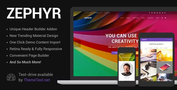 Zephyr Theme | Material Design Theme 8.42